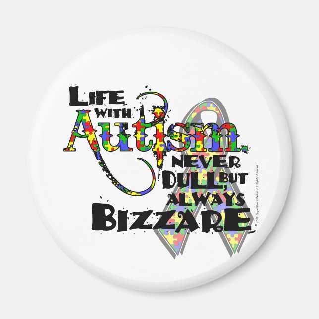 Íman AutismTShirt (Frente)