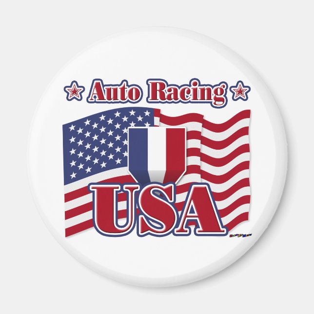 Íman Auto Racing USA (Frente)