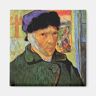 Íman Auto-Retrato com a orelha enfaixada por Van Gogh