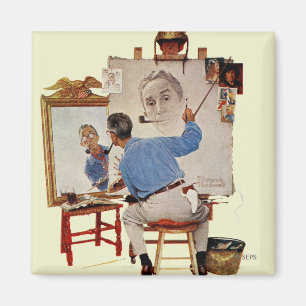 Íman Auto-Retrato triplo