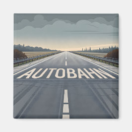 Íman Autobahn Infinite Road Perspective Art