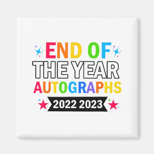Íman Autográficos Do Ano 2023 2024 Último Dia Da Escola