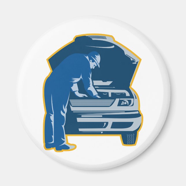 Íman automóvel de reparação mecânica (Frente)