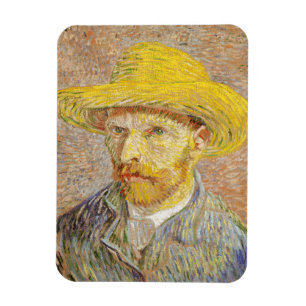 Íman Autoretrato de Van Gogh com chapéu de palha