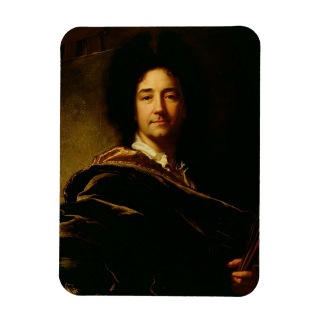 Íman Autorretrato, 1716 (óleo na canvas) (Vertical)
