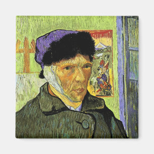 Íman Autorretrato com a Bandaged Ear Van Gogh Fine Art