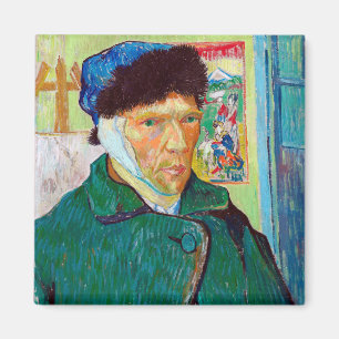 Íman Autorretrato com um ouvido dobrado, Van Gogh