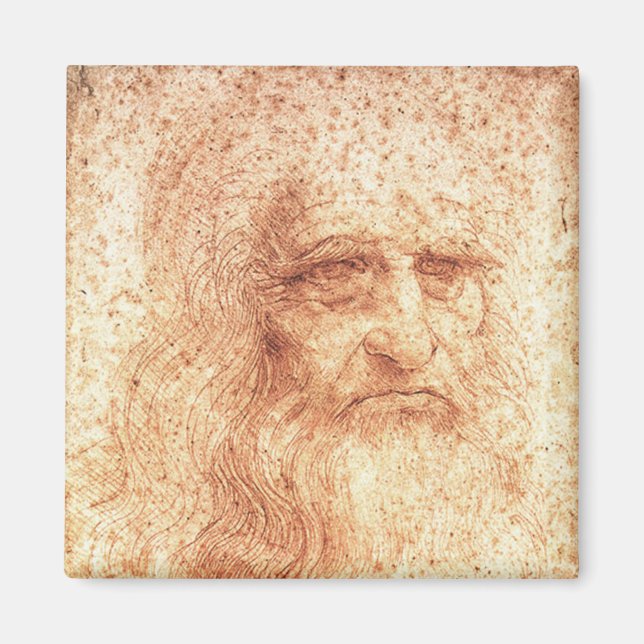 Íman autorretrato de Leonardo da Vinci (Frente)