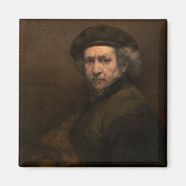 Íman Autorretrato de Rembrandt: Pintor da Idade de Ouro (Frente)