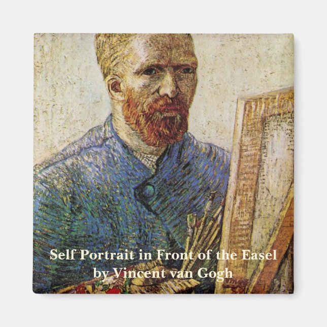 Íman Autorretrato de Van Gogh diante do Cavalete (Frente)