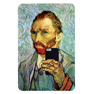 Íman Autorretrato de Vincent Van Gogh com Selfie no Cel