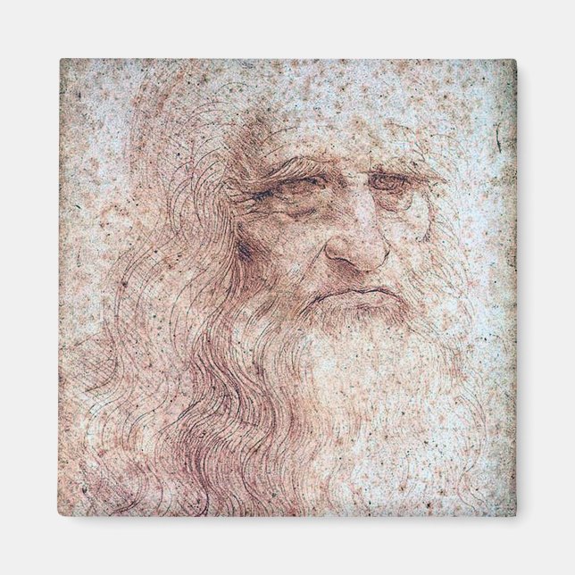 Íman Autorretrato, Leonardo da Vinci (Frente)