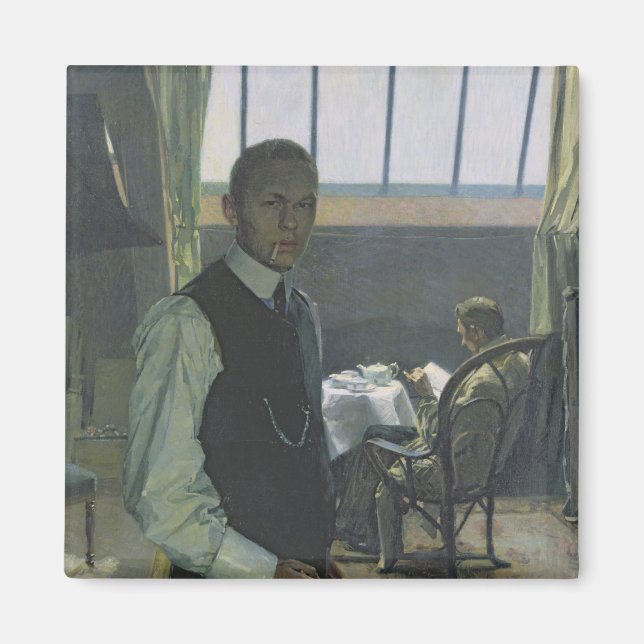 Íman Autorretrato no Studio, 1904 (Frente)
