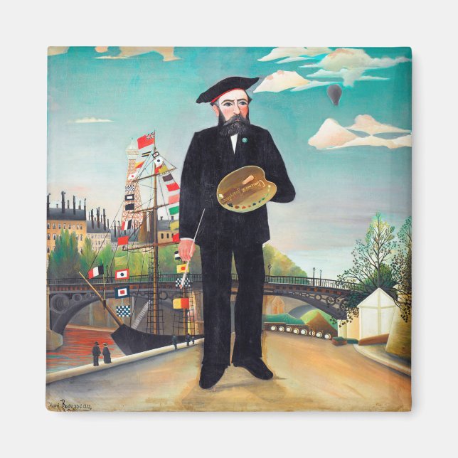 Íman autorretrato, paisagem, Rousseau (Frente)