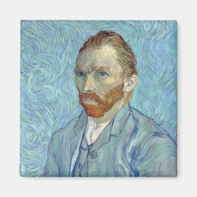 Íman Autorretrato, Vincent van Gogh, 1889 (Frente)