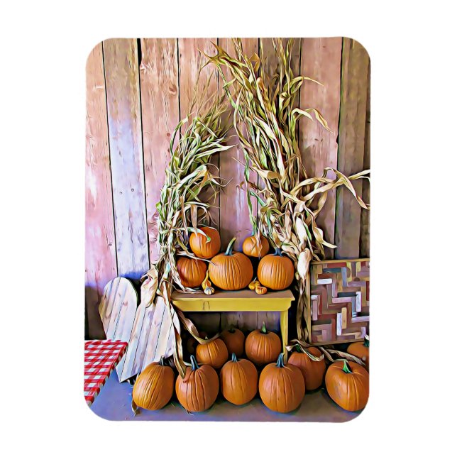 Íman Autumn Blessings Halloween Pumpkins Magnet (Vertical)