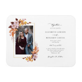 Íman Autumn Fall Floral Wedding Foliage Script