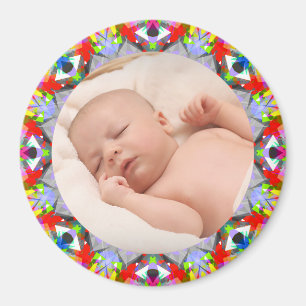 Íman Autumn Frame New Grandparent Gift Baby Photo