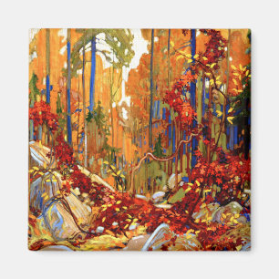 Íman Autumn Garland, bela pintura de Tom Thomson,