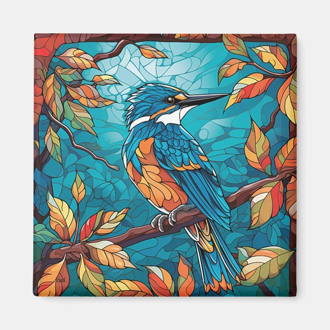 Íman Autumn Kingfisher Magnet (Frente)