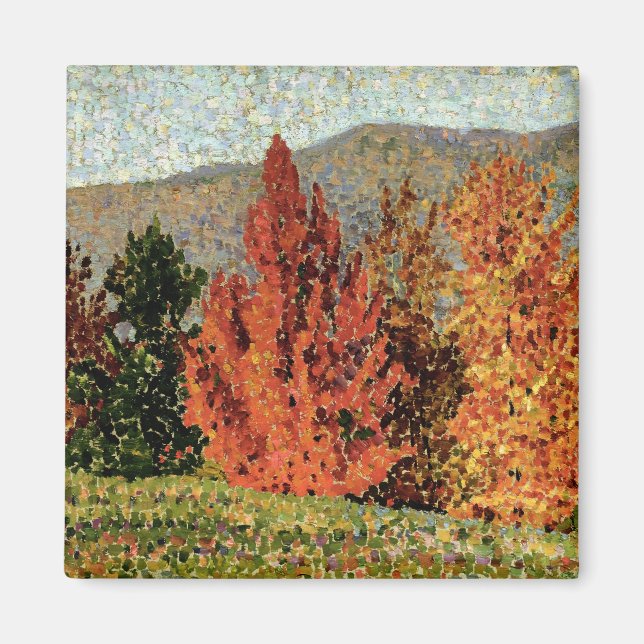 Íman Autumn Landscape, c.1903 (óleo na canvas) (Frente)