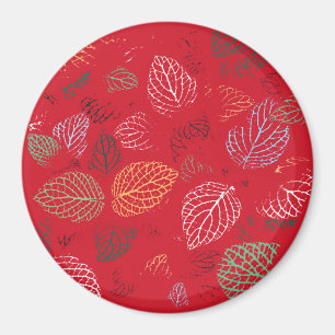 Íman Autumn, Leaves Pattern