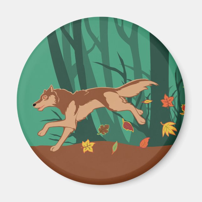 Íman Autumn Wolf (Frente)