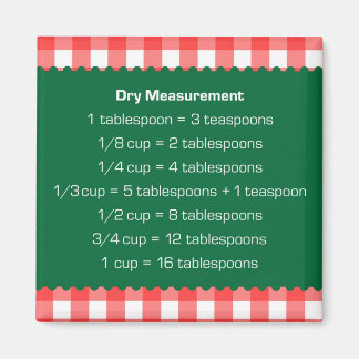Íman Auxiliar da cozinha verde-seca do gingham vermelho