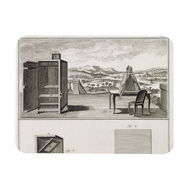 Íman Auxiliares de desenho: uma câmera de madeira básic (Horizontal)