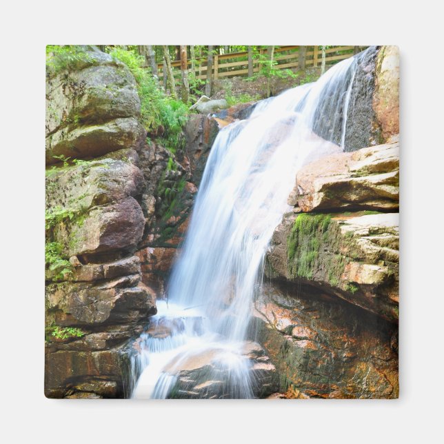 Íman Avalanche Falls Waterfall New Hampshire Magnet (Frente)