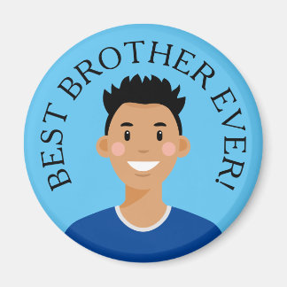 Íman Avatar Personalizado Melhor Irmão Nunca Magneta
