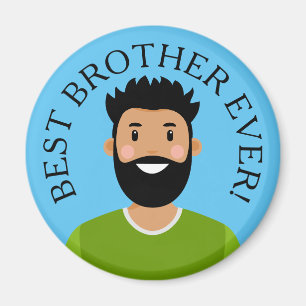 Íman Avatar Personalizado Melhor Irmão Nunca Magneta