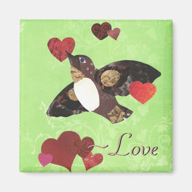 Íman Ave do Amor Magnet (Frente)