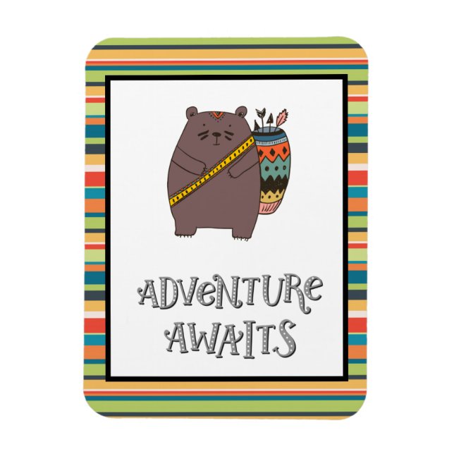 Íman Aventura Aguarda Boho Bear (Vertical)
