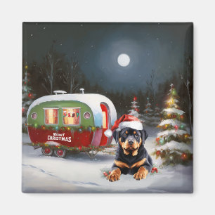 Íman Aventura de Natal da Caravana do Rottweiler de Inv