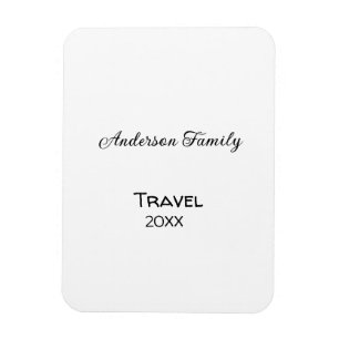 Íman Aventura de viagem de férias com o nome da família