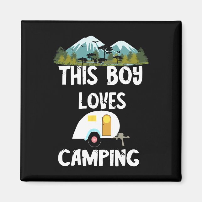 Íman Aventuras de Acampamento Camping Camping Camping M (Frente)