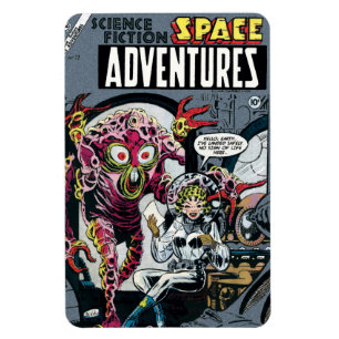Íman Aventuras Espaciais #12 Funny 50s Retro Cômico de