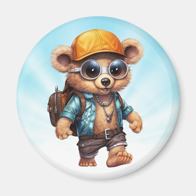 Íman Aventuras Sunny com Urso de Beachy - Prontos para  (Frente)