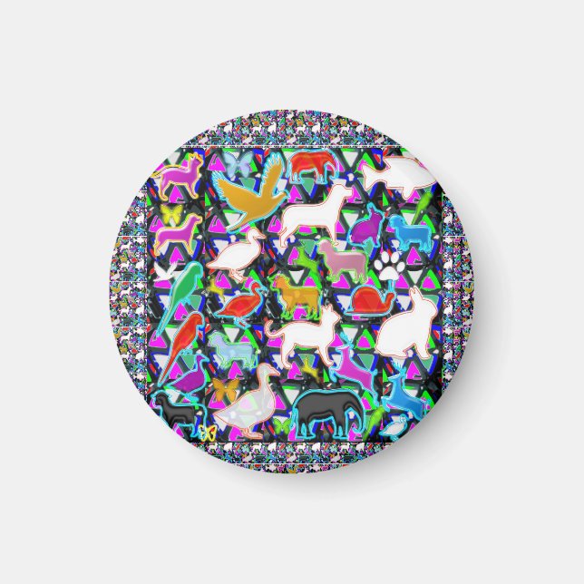 Íman Aves Animais Animais Animais Animais De Companhia  (Frente)