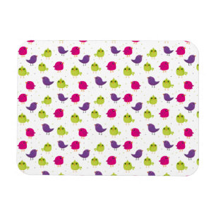 Íman Aves brancas e coloridas