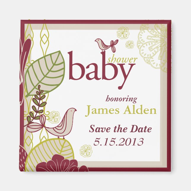 Íman Aves e Flores (Frente)