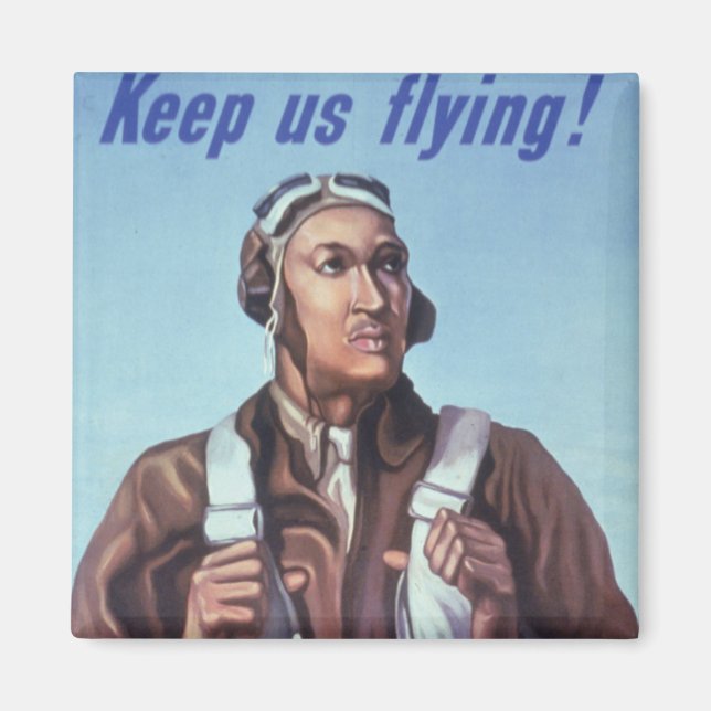 Íman Aviadores negros: Serviço Militar de Combate WW2 d (Frente)