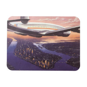 Íman Avião Antigo sobre o Rio Hudson, Nova York