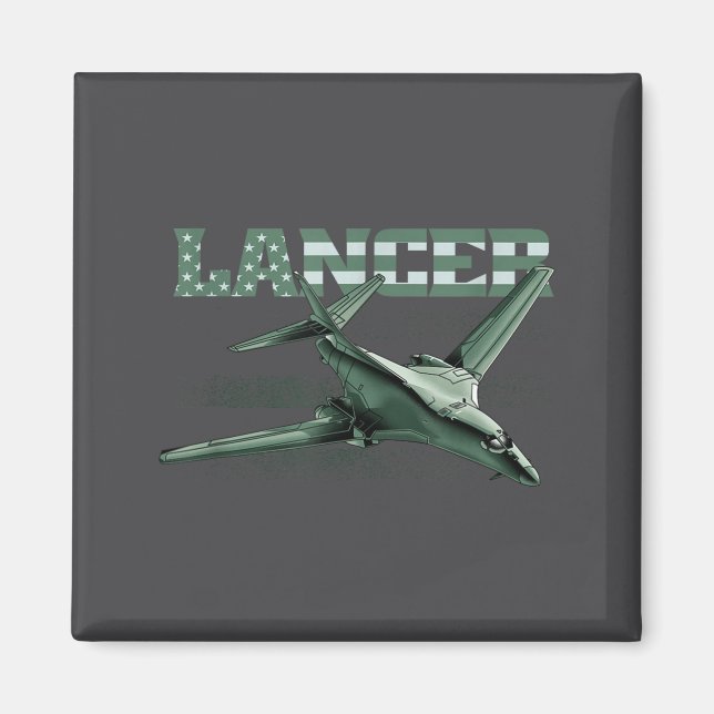 Íman Avião Bombardeiro Militar a Jato B1 Lancer dos EUA (Frente)