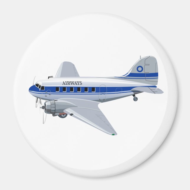 Íman Avião de animação (Frente)