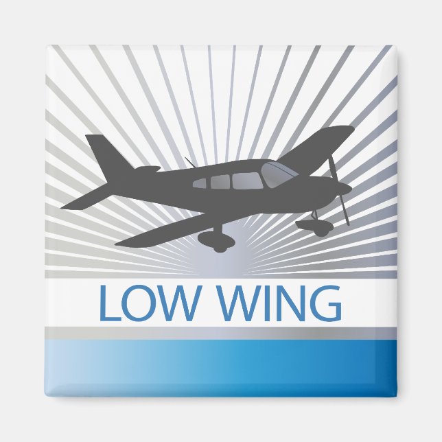 Íman Avião de baixa asa (Frente)