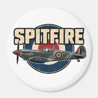 Íman Avião de combate Vintage Spitfire da Segunda Guerr