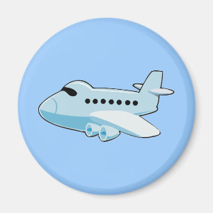 Íman avião de desenho BLUE de gif_airplane_002