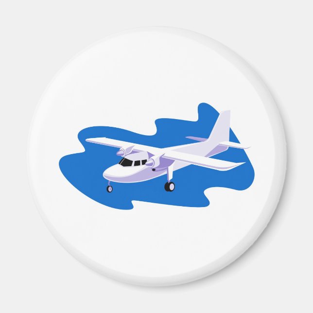 Íman avião hélice voando em Cessna (Frente)